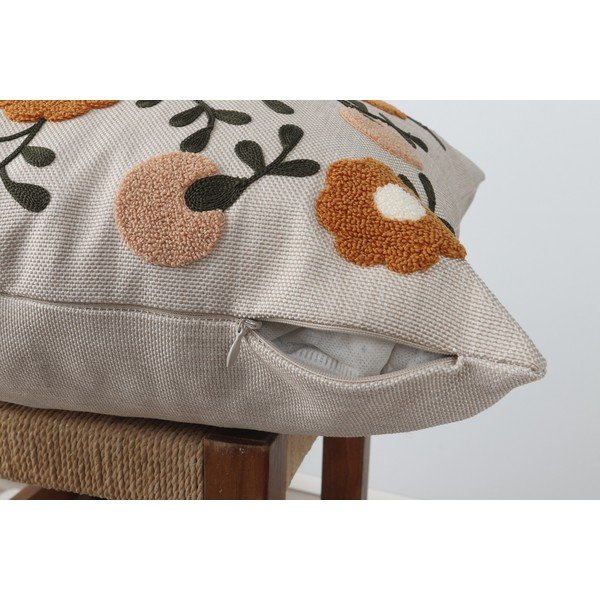 Iš lino dekoratyvinė pagalvėlė 43x43 cm Fulya – Mioli Decor-image-4