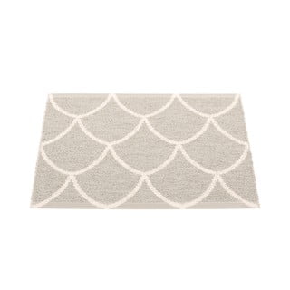 Kreminės spalvos lauko ir vidaus kilimas 70x50 cm Kotte Linen – Pappelina