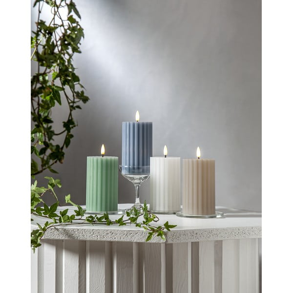 LED žvakė (aukštis 15 cm) Flamme Stripe – Star Trading-image-3