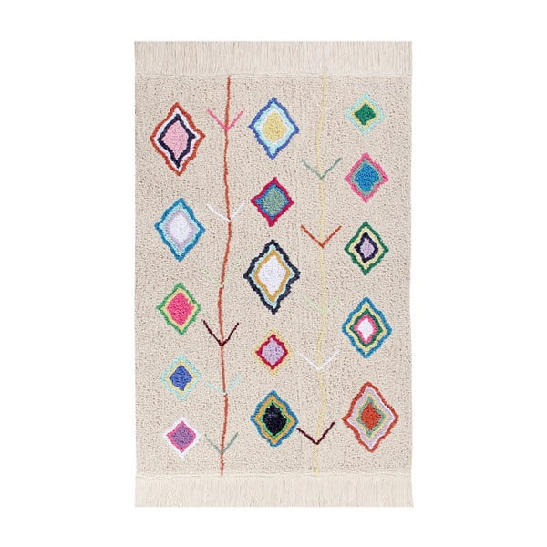 Skalbiamas/rankų darbo iš medvilnės kilimas kreminės spalvos 170x240 cm Kaarol – Lorena Canals