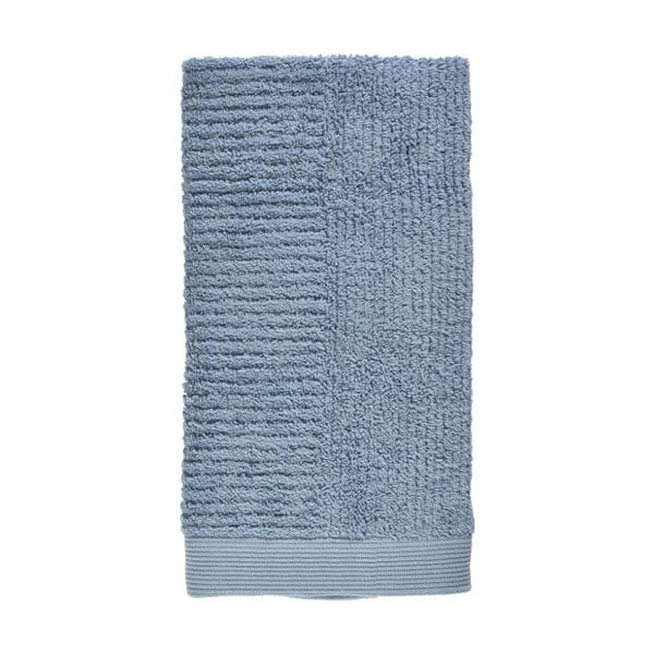 Mėlynas rankšluostis iš 100% medvilnės Zone Classic Blue Fog, 50 x 100 cm