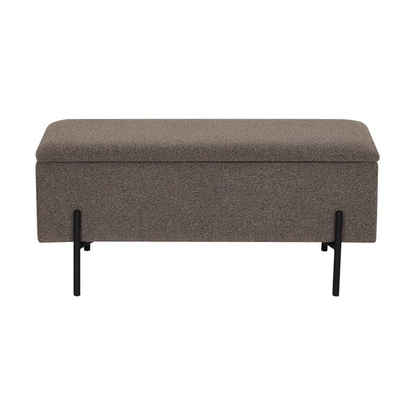 Rudos spalvos iš boucle suolas Watford – House Nordic