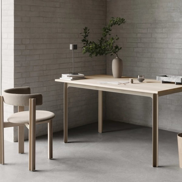 Natūralios spalvos iš ąžuolo medienos šiukšliadėžė biurui 9 l WILO – Blomus-image-3