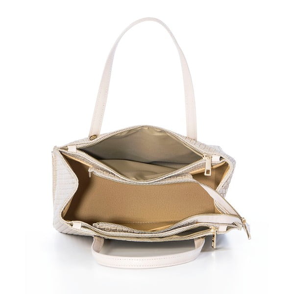 Odinė rankinė Suede Braid Beige-image-2