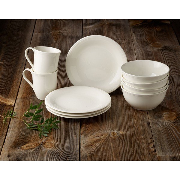 Balta porcelianinė desertinė lėkštė Villeroy & Boch Like Color Loop, ø 21,5 cm-image-1