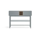 Konsolinis staliukas mėlynos spalvos/pilkos spalvos 35x120 cm Corvo – Teulat