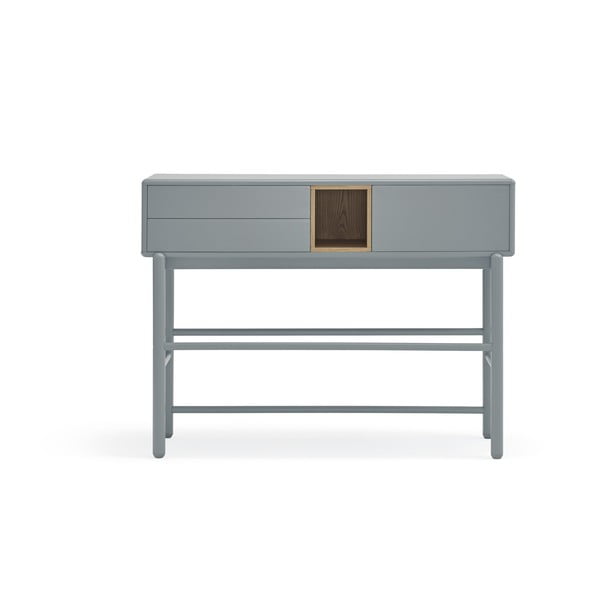 Konsolinis staliukas mėlynos spalvos/pilkos spalvos 35x120 cm Corvo – Teulat