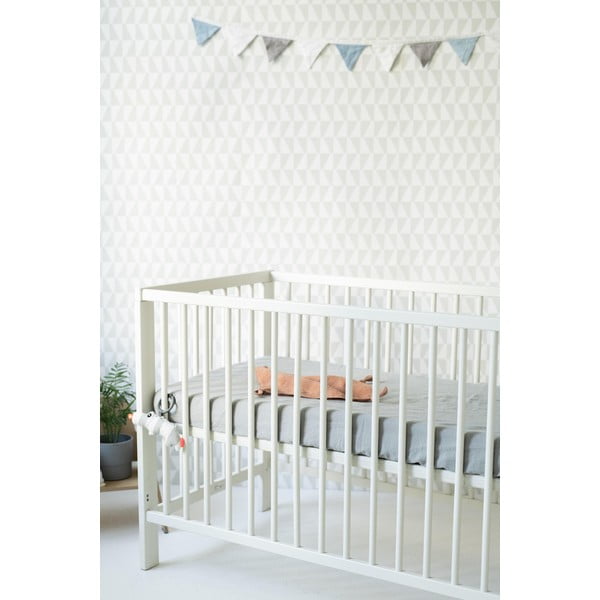 Pilka vaikiška lininė paklodė Linen Tales Nature, 90 x 200 cm-image-3