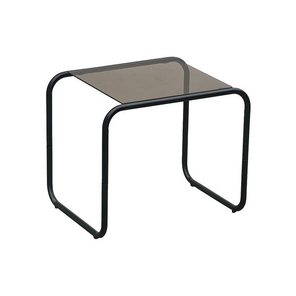 Šoninis stalas su stikliniu stalviršiu 40x50 cm Ventana – Leitmotiv