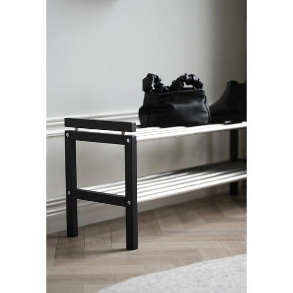 Iš ąžuolo masyvo spintelė batams natūralios spalvos Confetti – Rowico-image-2