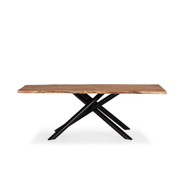 Iš akacijos masyvo valgomojo stalas 100x220 cm Anuri – MOME-image-4