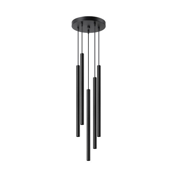 Juodos spalvos iš metalo kabantis šviestuvas ø 25 cm Fideus – Sollux