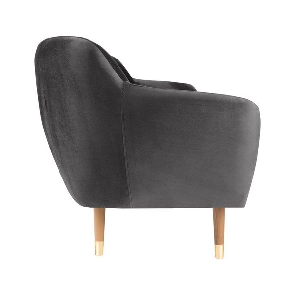 Pilka aksominė sofa Mazzini Sofos Benito, 188 cm-image-3
