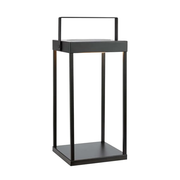 Juodos spalvos lauko LED žibintas saulės baterijos/USB (aukštis 42 cm) Pure – Markslöjd