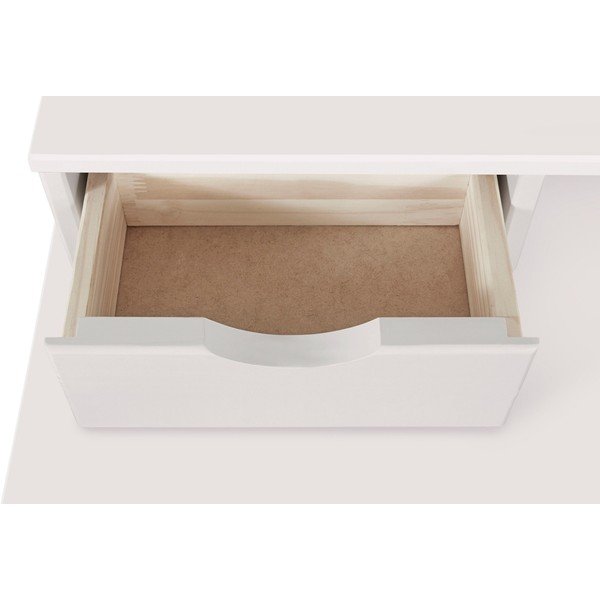 Baltas darbo stalas iš pušies medienos su lentyna Støraa Gava-image-4