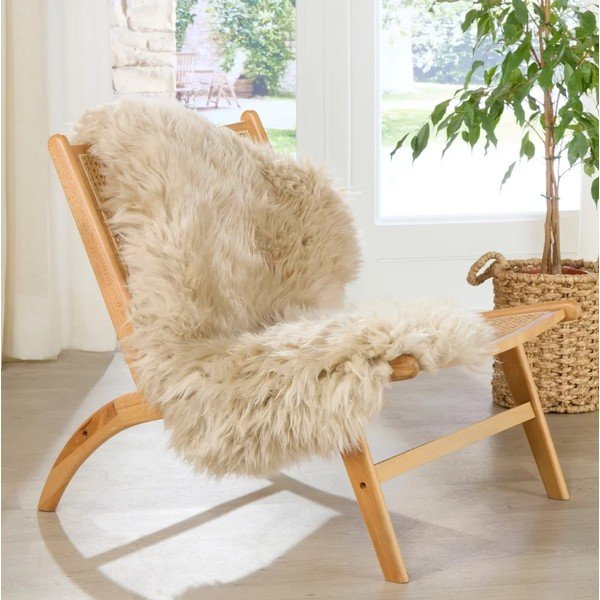 Smėlio spalvos avikailis Native Natural Sheep, 60 x 120 cm-image-2