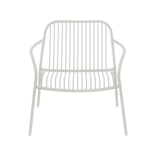 Šviesiai pilkos spalvos metalinis sodo krėslas Yua Wire – Blomus-image-2