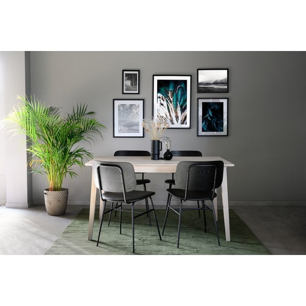 Matinis lakuotas ąžuolinis valgomojo stalas Rowico Mimi, 140 x 90 cm-image-2