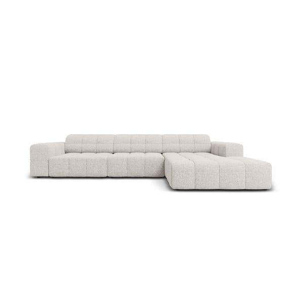 Kampinė sofa šviesiai pilkos spalvos (su dešiniuoju kampu) Chicago – Cosmopolitan Design