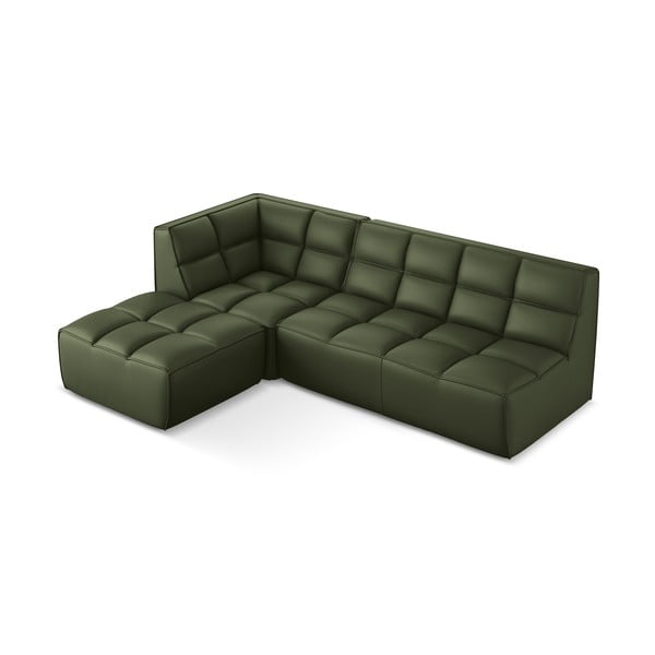 Iš dirbtinės odos modulinė kampinė sofa Kalai – Makamii-image-2