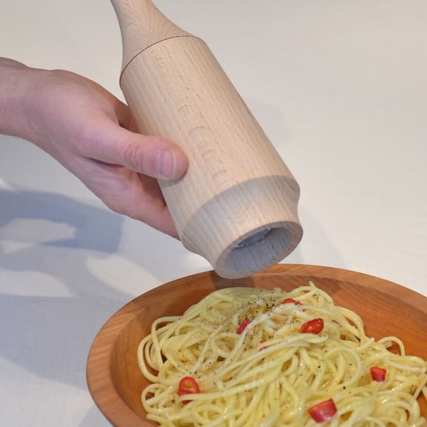 Juodas ąžuolinis prieskonių malūnėlis Wireworks Kiki-image-2