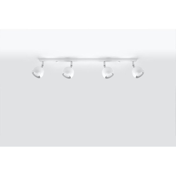 Baltas lubinis šviestuvas Sollux Ollo, ilgis 80 cm-image-1