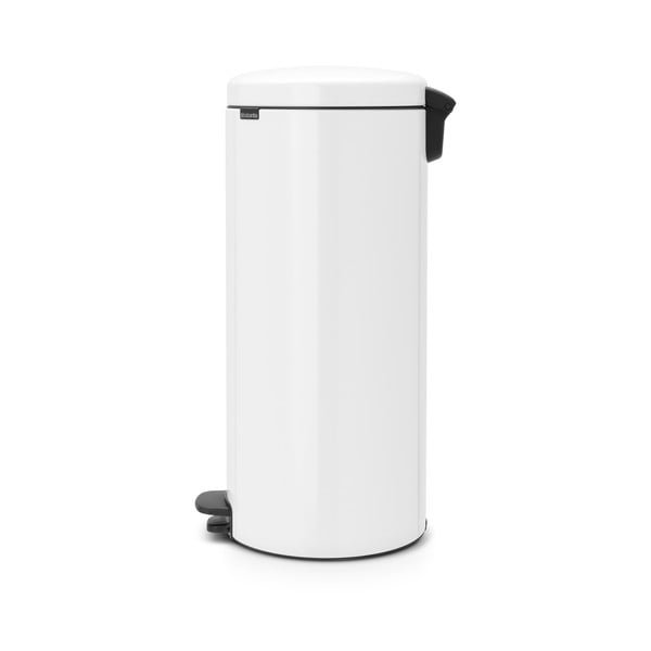 Iš plieno šiukšliadėžė baltos spalvos su pedalu 30 l NewIcon – Brabantia