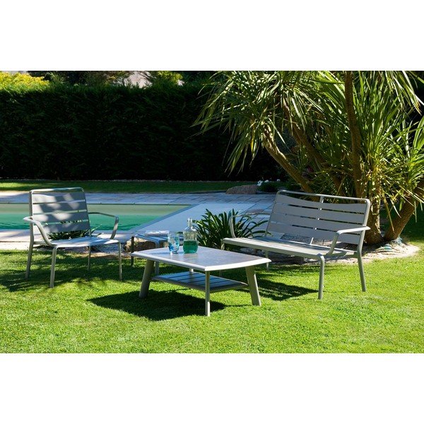 Iš aliuminio sodo kavos staliukas 60x96 cm Spring – Ezeis-image-2