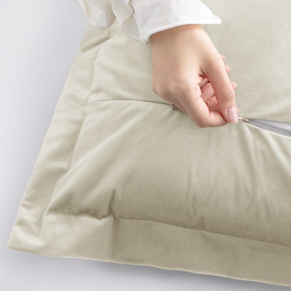 2 kreminių pagalvės užvalkalų rinkinys AmeliaHome, 45 x 45 cm-image-1