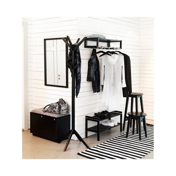 Spintelė batams juodos spalvos su suoliuku Confetti – Rowico-image-3