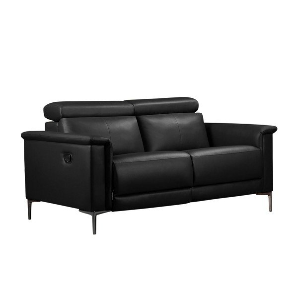 Iš dirbtinės odos sofa juodos spalvos 160 cm Lund – Støraa