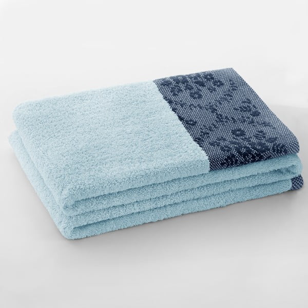 Iš frote audinio iš medvilnės vonios rankšluostis mėlynos spalvos 70x140 cm Crea – AmeliaHome