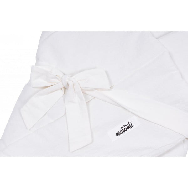 Balta medvilninė kūdikių antklodė 75x75 cm - Malomi Kids-image-1