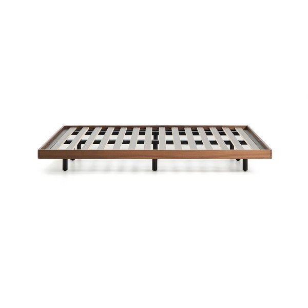Rudos spalvos iš beržo masyvo dvigulė lova be galvūgalio su lovos grotelėmis 180x200 cm Norlen – Kave Home-image-4