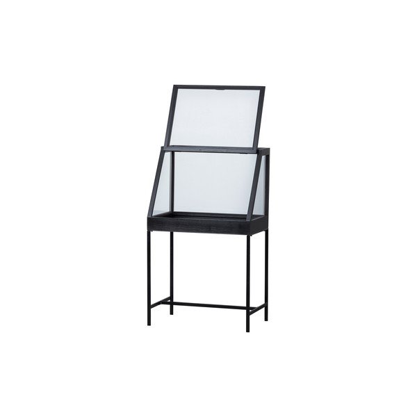 Vitrina juodos spalvos 65x109 cm Dido – WOOOD-image-2
