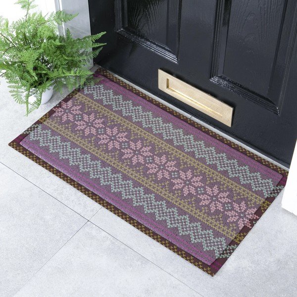 Iš perdirbto plastiko grindų kilimėlis 40x70 cm Fair Isle  – Artsy Doormats-image-1