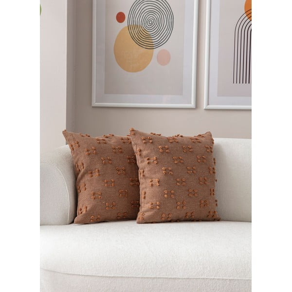 Dekoratyviniai pagalvių užvalkalai 2 vnt. 43x43 cm Tuffet – Mioli Decor-image-3