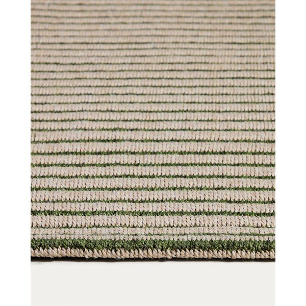 Žalios spalvos/smėlio spalvos lauko ir vidaus kilimas 160x230 cm Ardelia – Kave Home-image-2