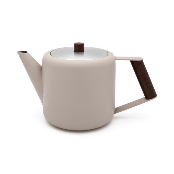 Smėlio spalvos iš nerūdijančio plieno arbatinukas 1,1 l Duet Boston – Bredemeijer