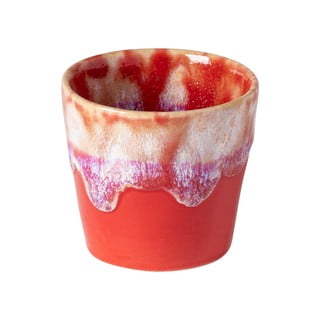 Raudonos ir baltos spalvos akmens masės espreso puodelis Costa Nova, 90 ml