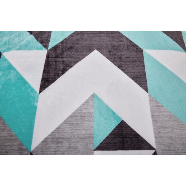 Iš mikropliušo viengulė patalynė pilkos spalvos/turkio spalvos 140x200 cm Abstract  – My House-image-4