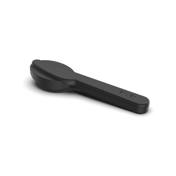 Juodos spalvos/sidabrinės spalvos kelioninių stalo įrankių rinkinys iš nerūdijančio plieno 3 vnt. To Go – Lékué-image-4