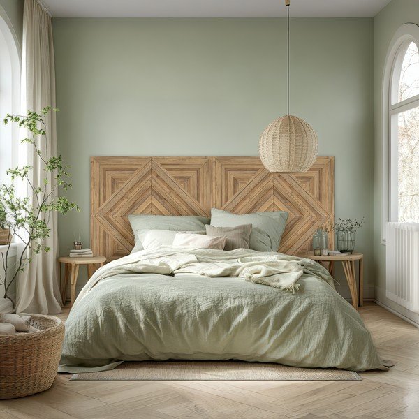 Iš tekstilės akustinės plokštės 2 vnt. 60x60 cm Light Timber II – Styler-image-2