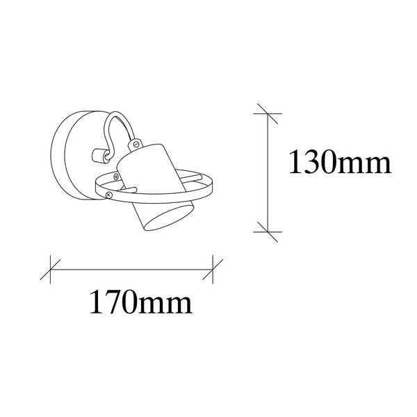 Auksinės spalvos sieninė lempa Vaveyla – Opviq lights-image-3