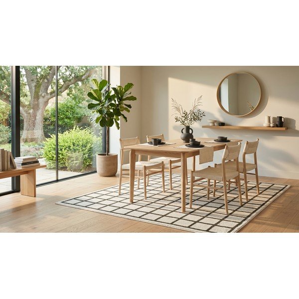 Tamsiai žalios spalvos/kreminės spalvos kilimas 120x170 cm Picnic – ESTE-image-4