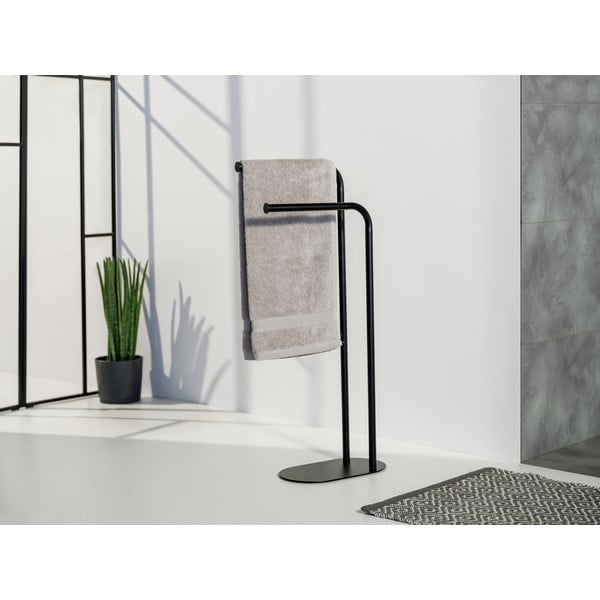 Juodos spalvos iš plieno rankšluosčių stovas Levante – Wenko-image-2