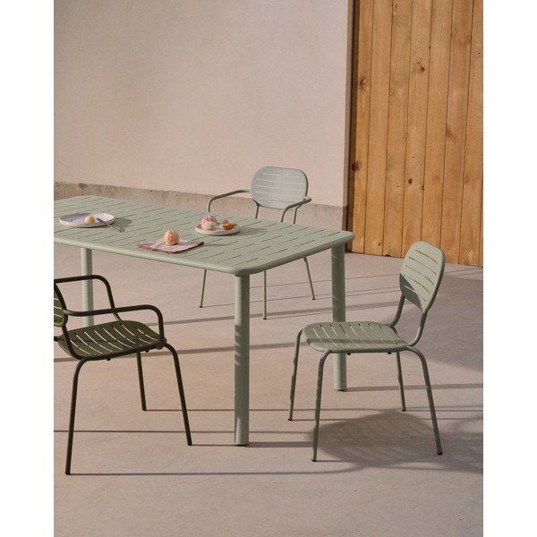 Iš plieno sodo valgomojo stalas 90x180 cm Brai – Kave Home-image-1