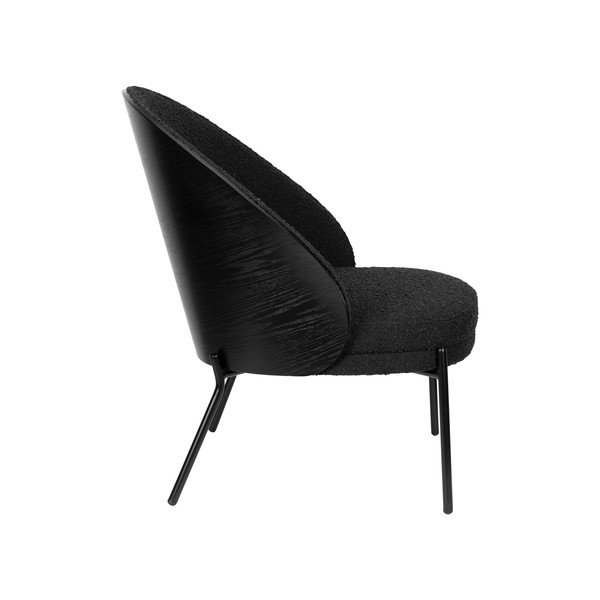 Juodos spalvos iš boucle krėslas Rodin – Dutchbone-image-3