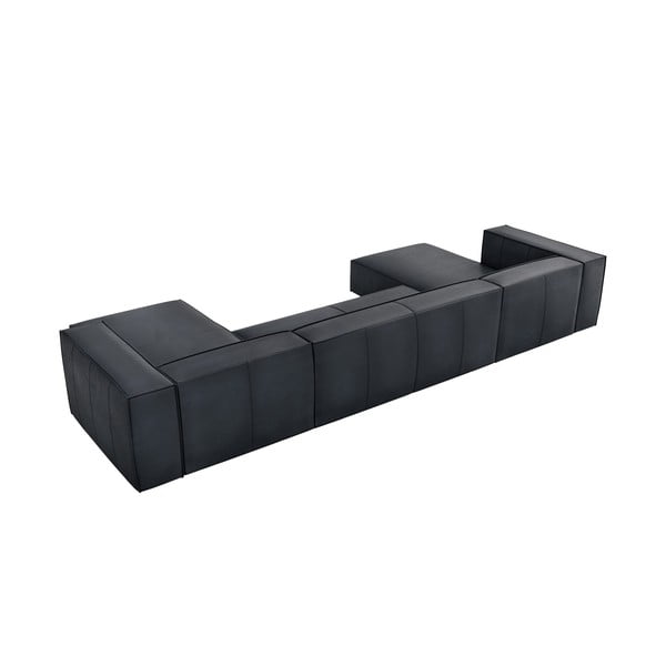 Iš odos kampinė sofa tamsiai mėlynos spalvos („U“ formos) Madame – Windsor & Co Sofas-image-2