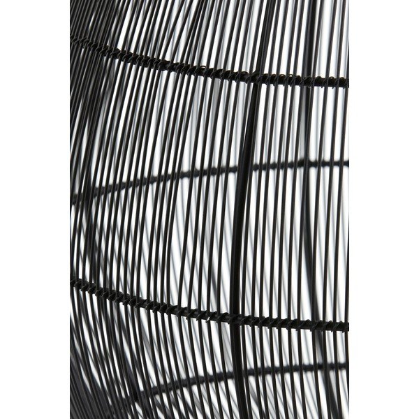 Stalinis šviestuvas matinės juodos spalvos (aukštis 56 cm) su metaliniu gaubtu Yumi – Light & Living-image-3